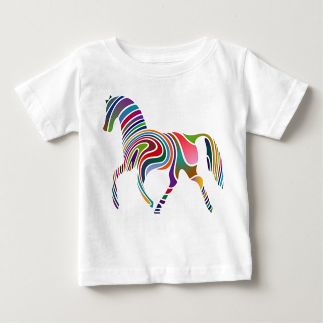Rainbow Horse Baby T-Shirt (Front)