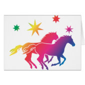 Rainbow Horse Couple (Front Horizontal)