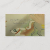 Rainbow Horse old vintage business card (Back)