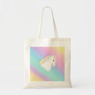 Rainbow Horse Unicorn Equestrian Girly  Tote Bag