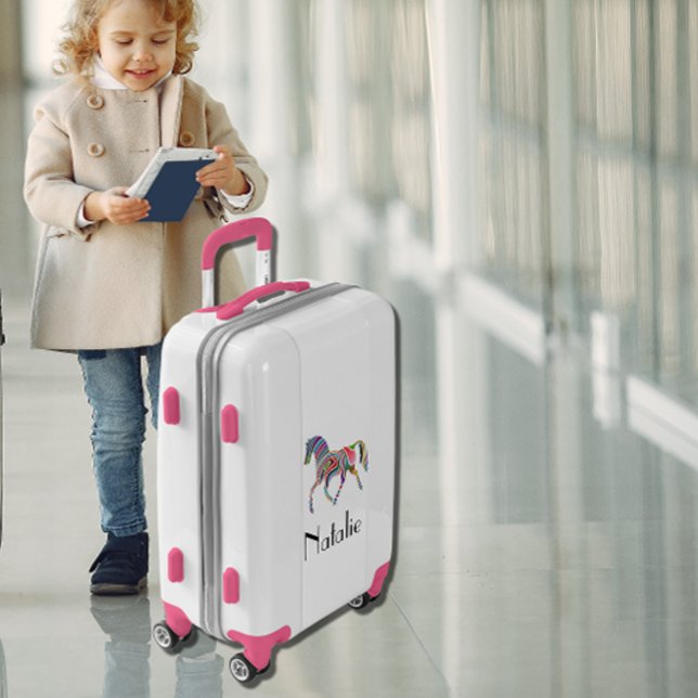 Rainbow horse  - your name luggage (Creator Uploaded)