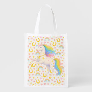 Rainbow Horses Bookbag for Kids — Cooper & Cody, C Grocery Bag