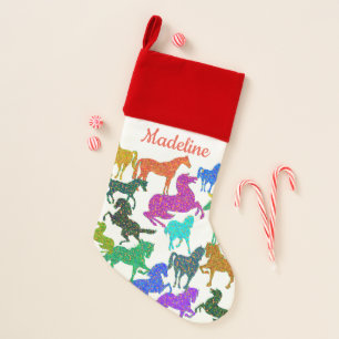 Rainbow Horses - Christmas Stocking