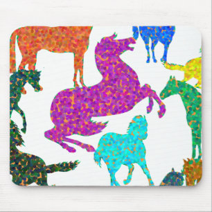 Rainbow Horses - "Dotty about Horses!" Mouse Pad