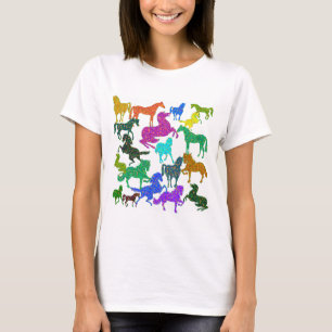 Rainbow Horses - "Dotty about Horses!" T-Shirt