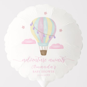 Rainbow Hot Air Balloon Cloud Star Baby Shower 