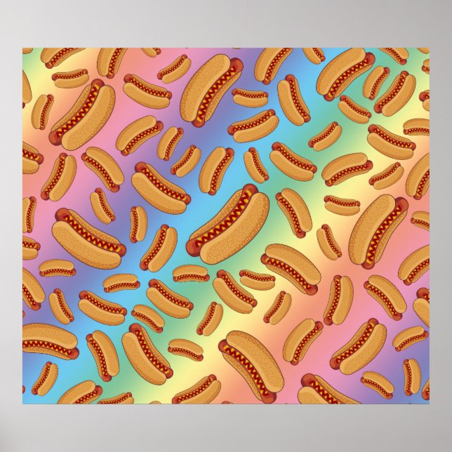 Rainbow hotdogs poster (Front)