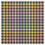 Rainbow Houndstooth Pattern Fabric