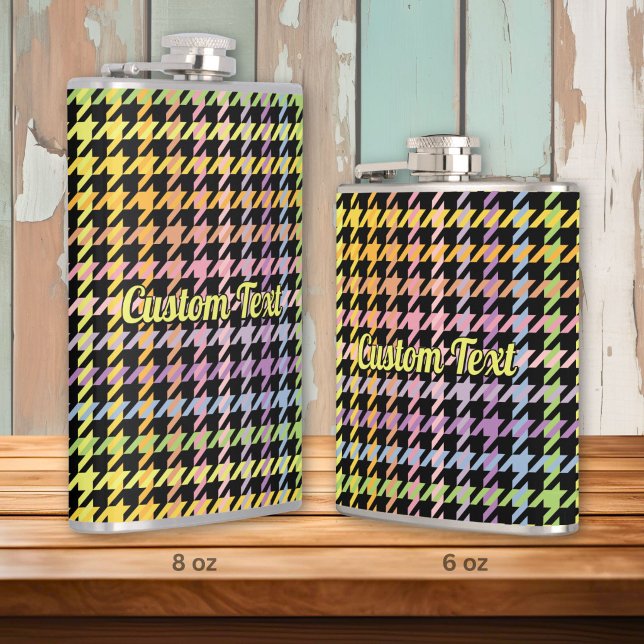Rainbow Houndstooth Pattern Flask (Creator Uploaded)