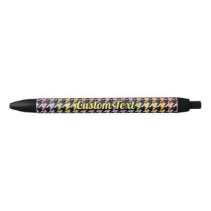 Rainbow Houndstooth Pattern Pen