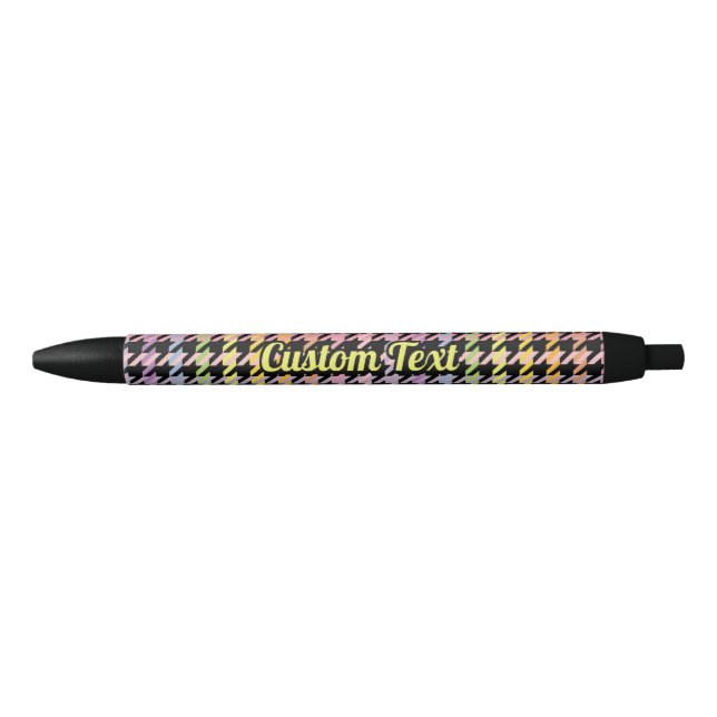 Rainbow Houndstooth Pattern Pen (Front)