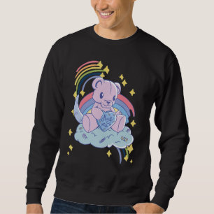 Rainbow Hug Me Cute Teddy Love Hug Dealer Cute Ted Sweatshirt