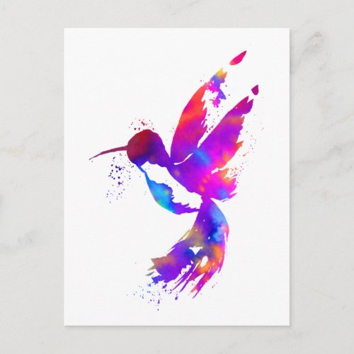 Rainbow Hummingbird Postcard
