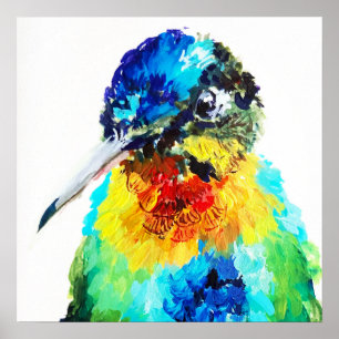 Rainbow Hummingbird Poster