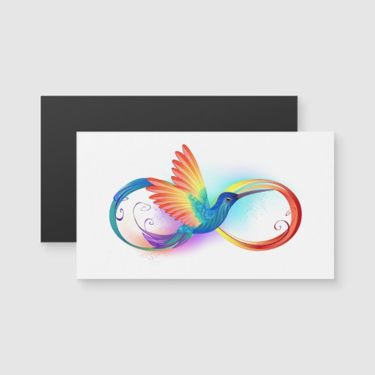 Rainbow Hummingbird with Infinity symbol (Front/Back)