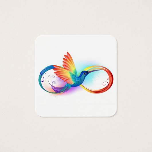 Rainbow Hummingbird with Infinity symbol (Front)