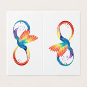 Rainbow Hummingbird with Infinity symbol (Outside Unfolded)