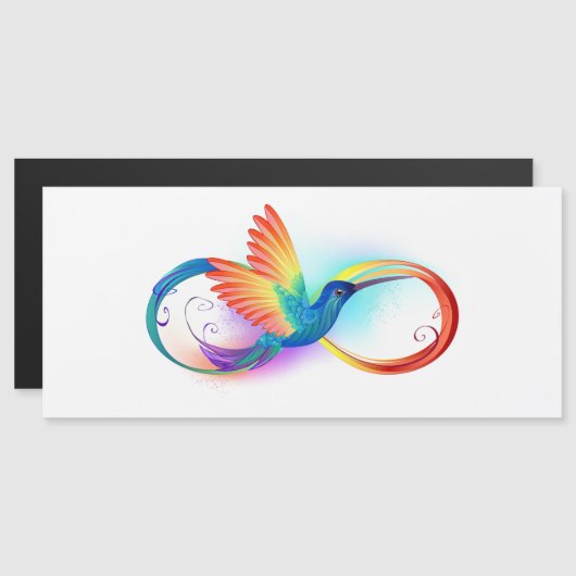 Rainbow Hummingbird with Infinity symbol (Front/Back)