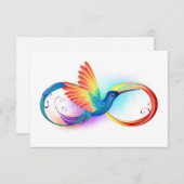 Rainbow Hummingbird with Infinity symbol (Front/Back)