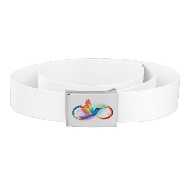 Rainbow Hummingbird with Infinity symbol Belt (Coil)
