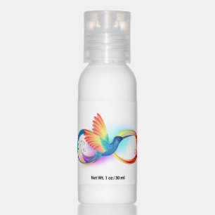 Rainbow Hummingbird with Infinity symbol Hand Lotion