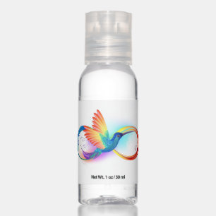 Rainbow Hummingbird with Infinity symbol Hand Sanitizer