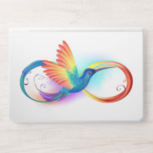 Rainbow Hummingbird with Infinity symbol HP Laptop Skin