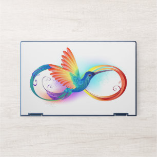 Rainbow Hummingbird with Infinity symbol HP Laptop Skin