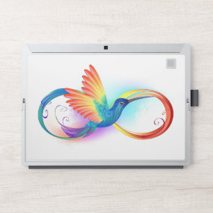 Rainbow Hummingbird with Infinity symbol HP Laptop Skin
