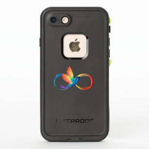 Rainbow Hummingbird with Infinity symbol