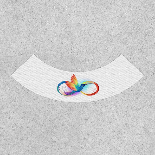 Rainbow Hummingbird with Infinity symbol Patch (Front)