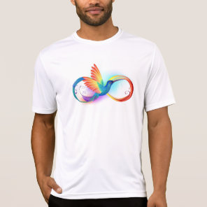 Rainbow Hummingbird with Infinity symbol T-Shirt