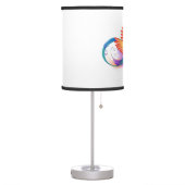 Rainbow Hummingbird with Infinity symbol Table Lamp (Left)