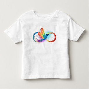 Rainbow Hummingbird with Infinity symbol Toddler T-shirt
