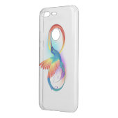 Rainbow Hummingbird with Infinity symbol Uncommon Google Pixel Case (Back/Left)