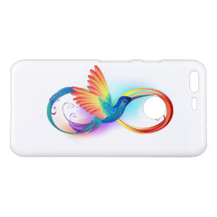 Rainbow Hummingbird with Infinity symbol Uncommon Google Pixel Case