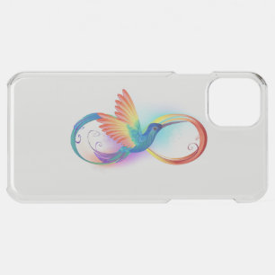 Rainbow Hummingbird with Infinity symbol iPhone 11 Pro Max Case