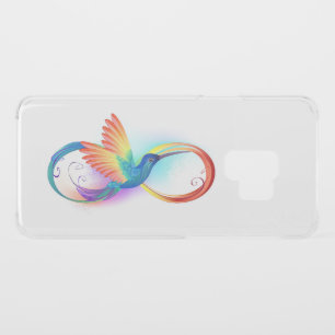 Rainbow Hummingbird with Infinity symbol Uncommon Samsung Galaxy S9 Case