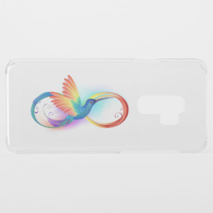 Rainbow Hummingbird with Infinity symbol Uncommon Samsung Galaxy S9 Plus Case