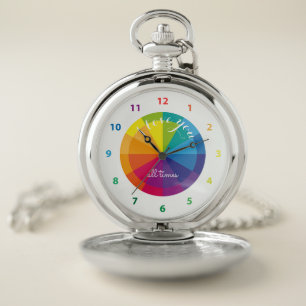 Rainbow, I love you all times Pocket Watch