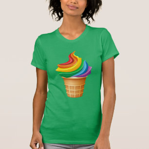 Rainbow Ice Cream Cone T-Shirt