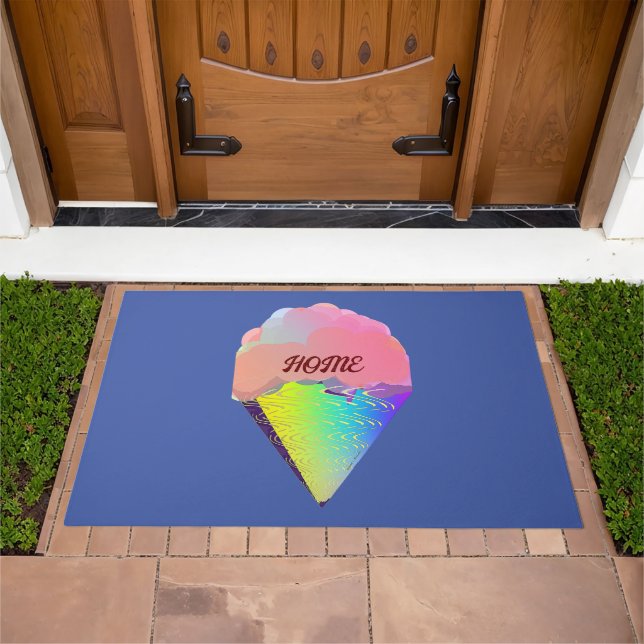 Rainbow Ice Cream Home  Doormat (Outdoor)