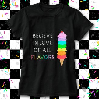 Rainbow Ice Cream LGBT Diversity Pride Month Black