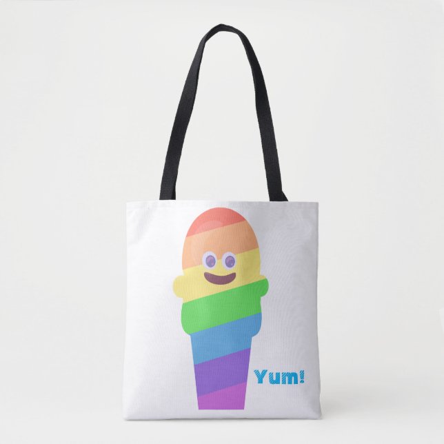 Rainbow Ice Cream Pal Tote Bag (Front)