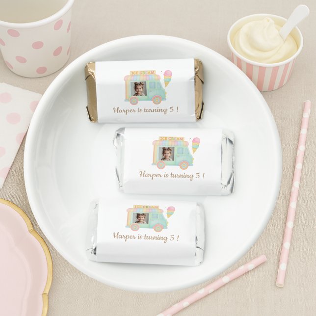 Rainbow Ice Cream Truck Birthday Hershey's Miniatures (Creator Uploaded)