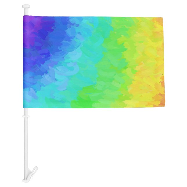 Rainbow Icy Car Flag (Front)