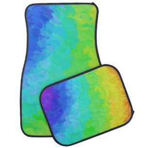 Rainbow Icy Car Mat