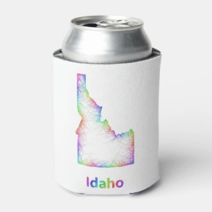 Rainbow Idaho map Can Cooler