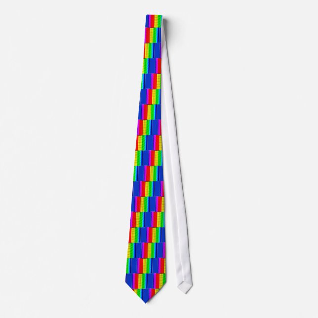 rainbow Illusion Neck Tie (Front)