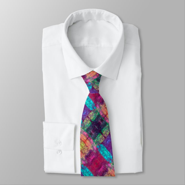 Rainbow Impression Neck Tie (Tied)